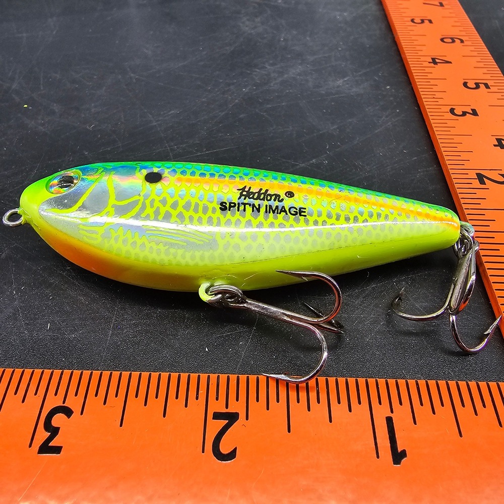 Heddon Spit'n Image Bill Dance Signature Topwater Fishing Lure Chartreuse 3.25"